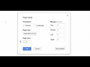 Change color of page in Google Docs