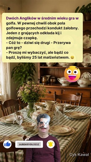 🥴 Golfista w żałobie - kapelusz czy kij?
