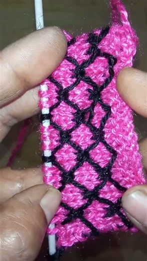 How to knit two colour #sweater design#knitting design short video