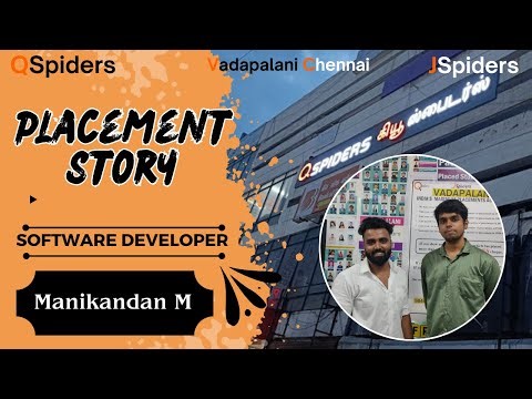 Success story of OUR STUDENTS as a software Engineer Qspiders vadapalani Chennai.