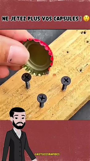 10 astuces géniales avec des capsules de bouteille 🤯 #astuces #bricolage #lifehack #astucesmaison #ideecreative