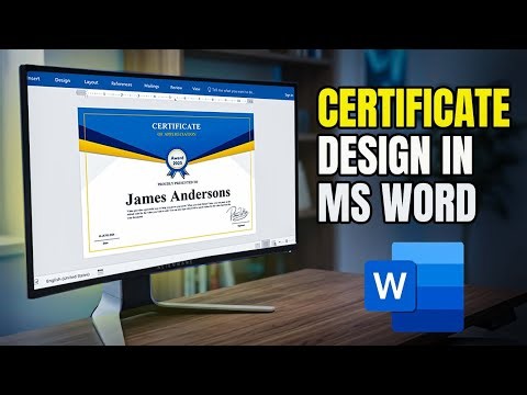 How to Create a Professional Certificate in MS Word | ms word certificate Design