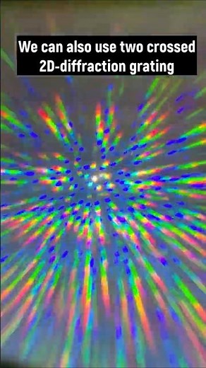 Diffraction gratings! #science #physics #optics