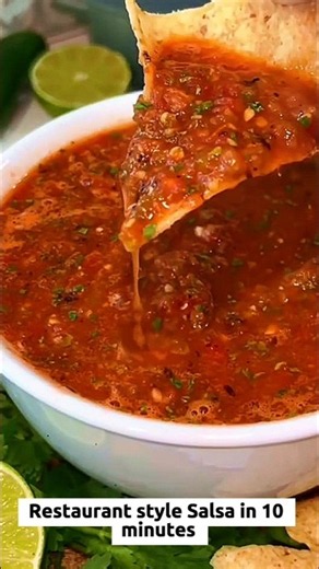 How to Make Restaurant-Style Salsa in 10 Minutes! 🍅🌶️ #salsachoke #sauce