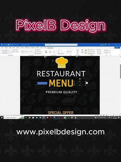 Create a Restaurant Menu in Word | Microsoft Word