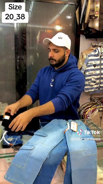 ‏Boys 5 pockets Baggy pents#stylegarments #sialkot #foryou #tibabazar