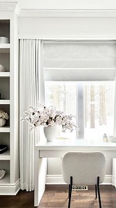 Smart Style, Seamless Comfort! 🔹 This motorized Roman shade and layered drapery combo offers effortless light control, privacy, and elegance—all at the touch of a button! Upgrade your space with modern convenience and timeless style. Would you try this in your home? Curtains Info: Isabella Collection, Beige White 7084-4, Triple Pleat, Blackout Shades Info: Isabella Collection, Beige White 7084-4, Inside Mount, Cordless (Thanks for sharing!@citrineliving) #twopageshome #twopagescurtains #neutral