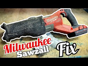 RISKY FIX.. How to repair a Milwaukee M18 FSX Recip Sawzall with a broken tool holder.