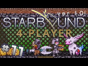 Starbound 1.0 - #11 - Space Farming! (4 Player Starbound Gameplay)