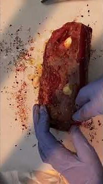 Moose Meat Roast in Oven with Creamy Purée #MooseMeat #WildGame #Shorts