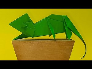 Origami Chameleon That Actually MOVES!