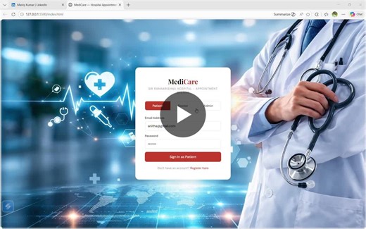 Streamlining Hospital Appointments with Web-Based Management System | Manoj Kumar posted on the topic | LinkedIn