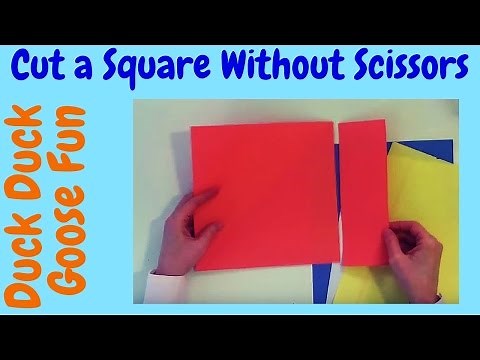 How to Cut Paper into a Perfect Square Without Scissors