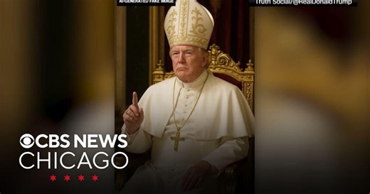 Trump shares AI-generated image of himself dressed as pope