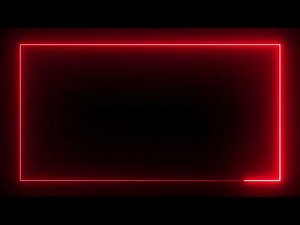 Red Neon Frame Abstract Background || No copyright || Free footage