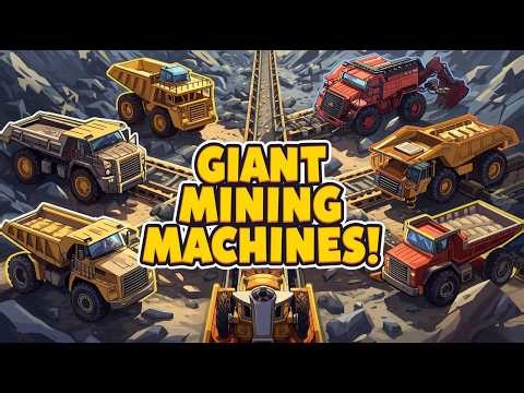 50 Mining Machines for Kids | Giant Dump Trucks & Excavators | Preschool Learning Video