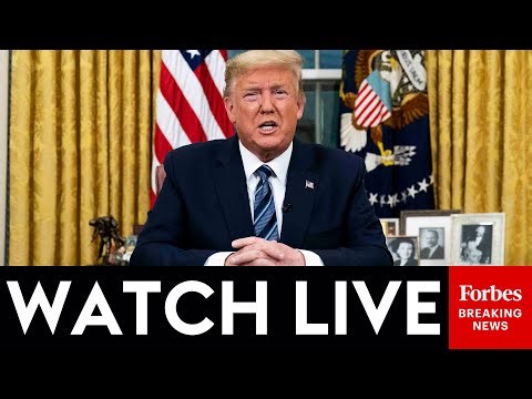 WATCH LIVE: President Trump Delivers Prime-Time Address To The Nation From The White House