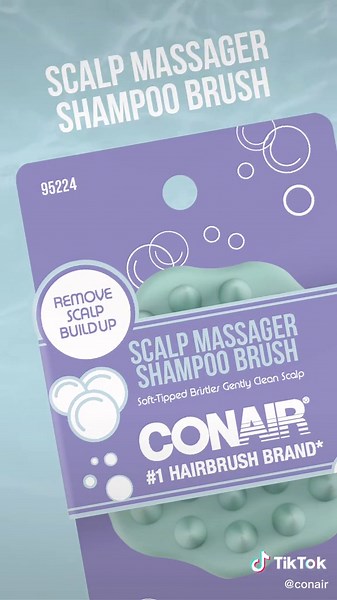 Scalp Care with Conair Scalp Massager Brush