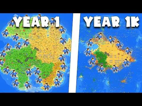 I Made Them Eat This Island Until It Disappeared.. - Worldbox