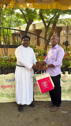 We successfully distributed 1200 free saplings to Diocesan teachers during the Diocesan-level Teachers’ Day Retreat Program. | Moses Packiaraj