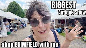 73K views · 1.6K reactions | I went shopping at Brimfield Antique Show for the first time ever. It was crazy! I'm selling my finds live on Niknax on July 17 at 4:30PM EST. | Crazy Lamp Lady | Facebook