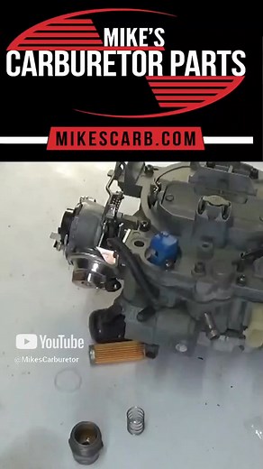 ROCHESTER QUADRAJET FUEL FILTER Rochester Quadrajet 4-barrel carburetor fuel filter replacement. Watch the complete video here https://youtube.com/shorts/uK5i37A8emI?feature=share | Mike's Carburetor Parts