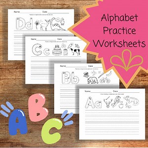 Alphabet Handwriting Practice Printable Worksheets