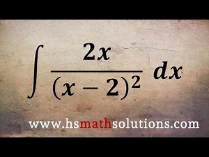 Integration Using a Change of Variables, U-Substitution (Example)