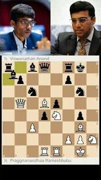 Praggnanandhaa Vs Viswanathan Anand– Chess Match #challenge #chess #match #chessgame #chesscom