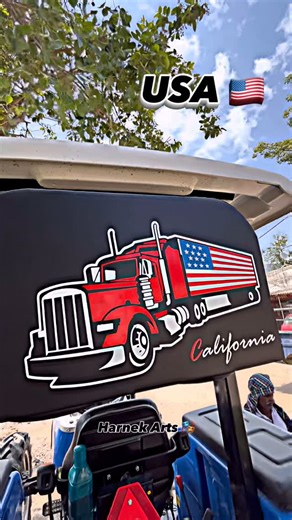 Harnek singh 84272-22678 on Instagram: "Sarpanch ਦੇਸ਼  . . . . #trending #trendingreels #viral #viralreels #viralvideos #modification #usa #usa #wrapping #tractorloverzz❤️ #tractor #modified #traala #truck #transport #instadaily #instalike #explor #explorepage✨ #explorer #following #followｍe #likes #likeforfollow #pb41 #doababelt礪 #harnek_arts_modified"