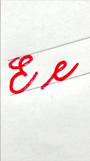 How to write E in english cursive writing #viral #calligraphy #handwriting #lettering #alphabet