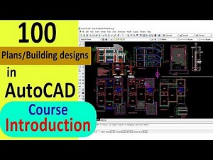 How to Design Plans of Buildings in AutoCAD-100 floor plans in AutoCAD-Easy and step by step
