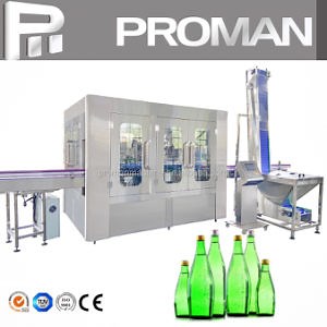 [Hot Item] Automatic Glass Bottle Pure Water/Juice/Gas Beverage Production Line 3-in-1/Rotary Type Glass Bottle Washing Filling Packing Machine