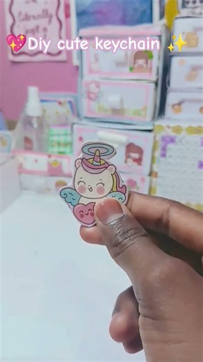diy🌸 cute unicorn 🦄keychain 💖✨ #diy #shortvideo #keychain #unicorn