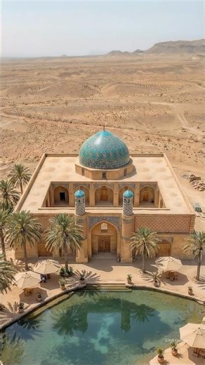 Building a Beautiful Mosque in the Desert 🕌 | #shorts #craftculture