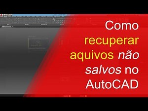 How to recover unsaved files in AutoCAD