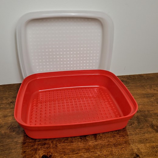 Tupperware Season-serve Marinade Container Large Passion Red New BBQ Marinator 1294 - Etsy