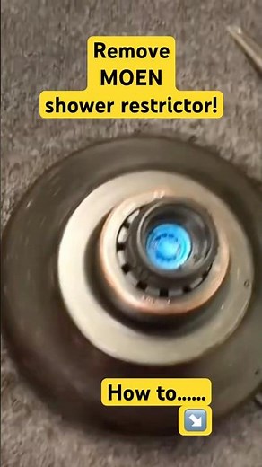 Remove Moen showerhead restrictor! #shorts