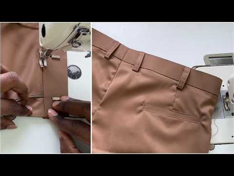 ✅🌸Men's Pant Belt Attaching Full Process |Perfect Fitting Method