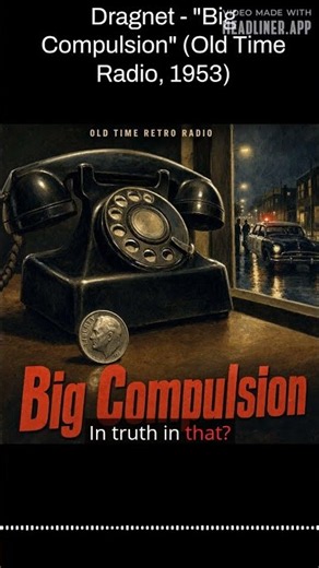 Dragnet - "Big Compulsion" (Old Time Radio, 1953) | Dragnet | Old Time Radio