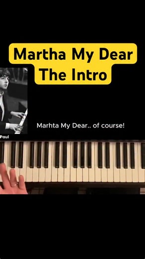 https://stan.store/martinfinnmusic or link in bio. Scales and chords made easy! This intro to Paul McCartney’s Martha My Dear is the most technically difficult piano part Paul ever played. As a piece it is testament to his creativity, musicality and ambition. #PaulMcCartney #marthamydear #PianoBeatles | Martin Finn Pop Piano