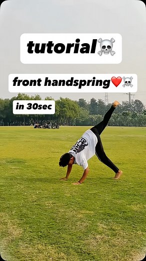 Front handspring tutorial for begginers ☠️❤️ . . Wanna master the handspring ? This step-by-step tutorial is designed for beginners who want to learn how to do a clean and safe front handspring on ground. I’ll guide you through the best drills, tips, and techniques to build your confidence and flip like a pro! Whether you’re training for parkour, gymnastics, calisthenics, tricking, or just looking to level up your flips, this video is for YOU! #fronthandspringtutorial #frontflip #fliptutorial #p