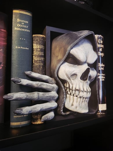 Gothic Horror Book Nook | Bone Collector Inspired Library Decor - Etsy