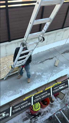 ladder lift window install