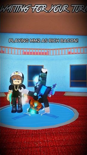 RICH MM2 BACON MONTAGE! #roblox #rblx #mm2 #shorts