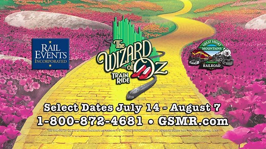 THE WIZARD OF OZ™ Train Ride is arriving THIS WEEKEND! You do not want to miss this fantastic special event train. It's like nothing you've ever seen before! All Aboard! http://bit.ly/29JjioG | Great Smoky Mountains Railroad