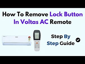 How To Remove Lock Button In Voltas AC Remote