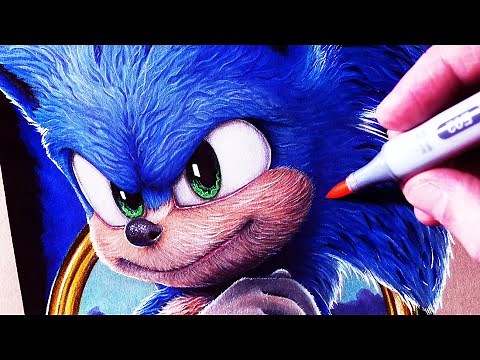 Let's Draw SONIC THE HEDGEHOG - FAN ART