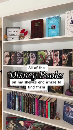 ‼️DISNEY BOOKS‼️ My semi annual every single disney book on my shelves post! Updated 1/21/24 You can find every one of these books anywhere you normally get books. Bookstores, online retailers etc or the 🔗 on my page to make it easy if you dont want to search! (Including the original fairytale books) Disney Villains by Serena Valentino Reading Order: 1-Fairest of All 2-The Beast Within 3-Poor Unfortunate Soul 4-Mistress of all Evil 5-Mother Knows Best 6-The Odd Sisters 7-Evil Thing 8-Cold Heart