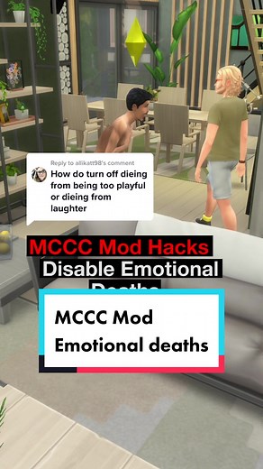 Reply to @allikatt98 this is how you disable emotional deaths with Deader Pools MC Command Center. Dag! Dag! #thesims4 #sims4mods #simtok #simstok